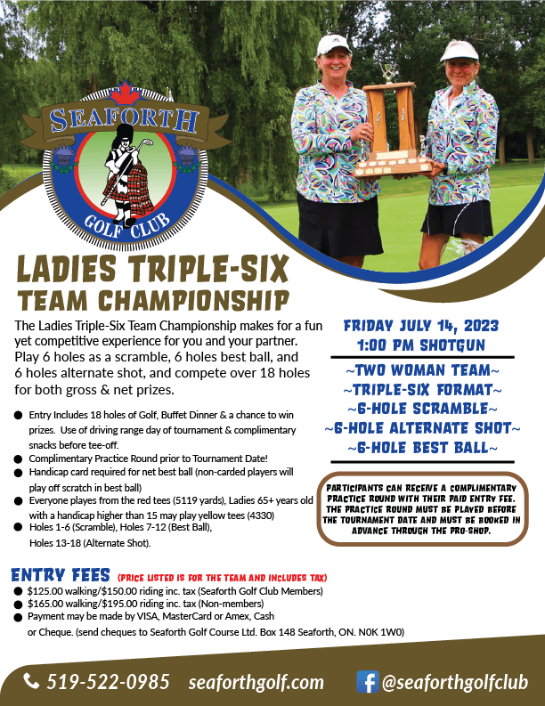 Ladies Tournament Seaforth Golf & Country Club