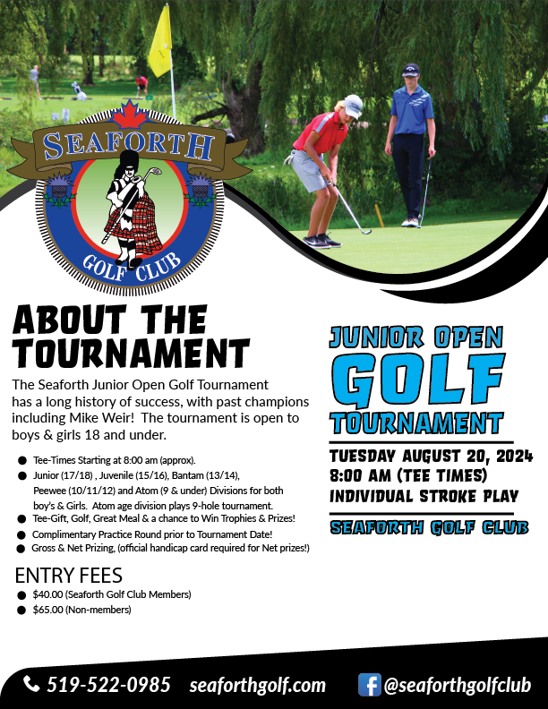 Junior Tournament Seaforth Golf & Country Club